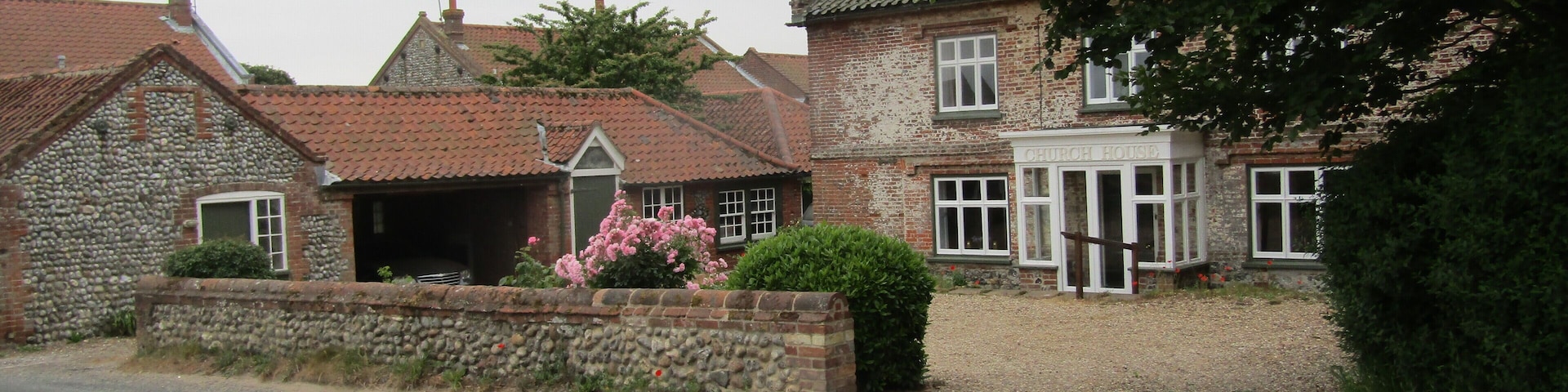 Church house opposite the church on Cromer Road within the village of sidestrand, Norfolk, England.