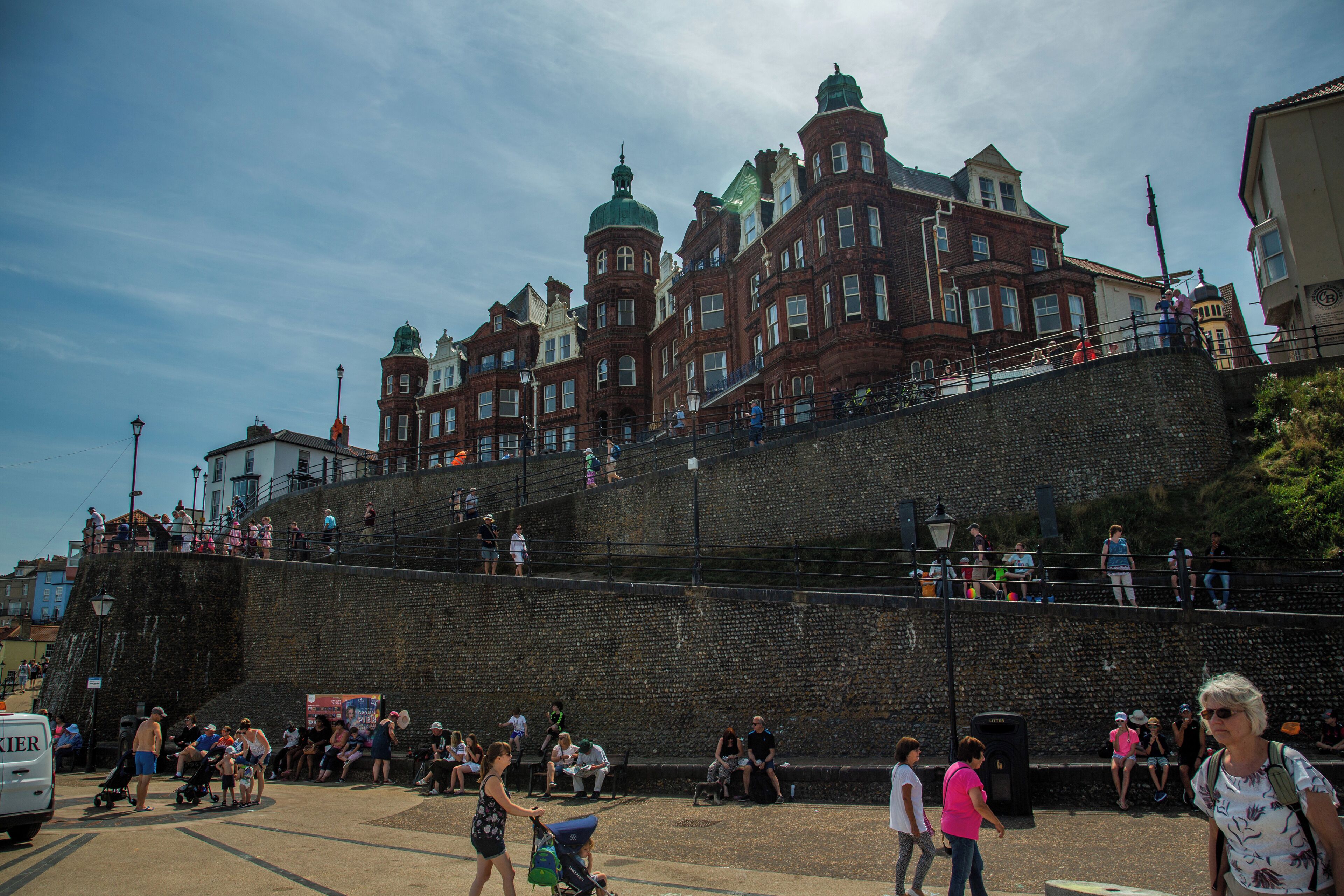 Looking up at cromer .