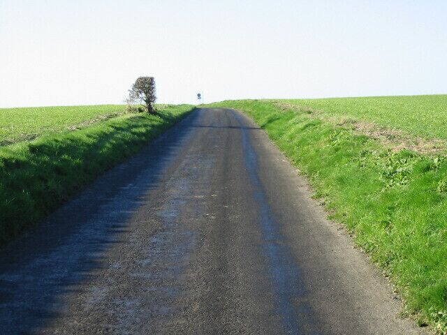 Looking SW along Mill Lane