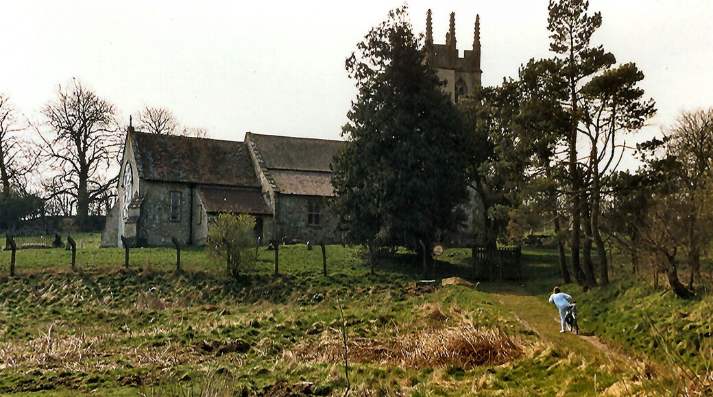 Lost village. Imber Church,this photo was taken on April 3 1988, not been back since to see if its changed.