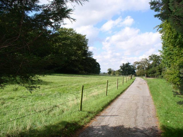 The Drive to Roundway House. This was the home of Lord Roundway.