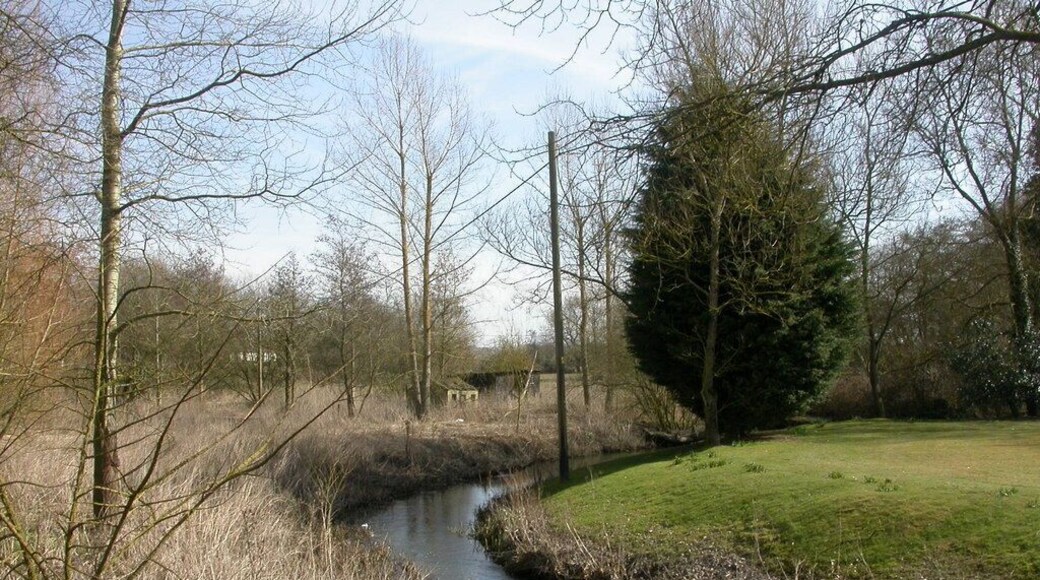 Marden, millstream. From 1757012, shortly before rejoining River Avon to the East.