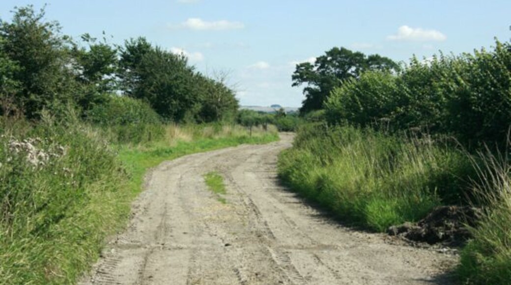 Byde Mill Lane Looking east toward Townsend and Poulshot. The hill in the distance is on the edge of Salisbury Plain above Market Lavington.
