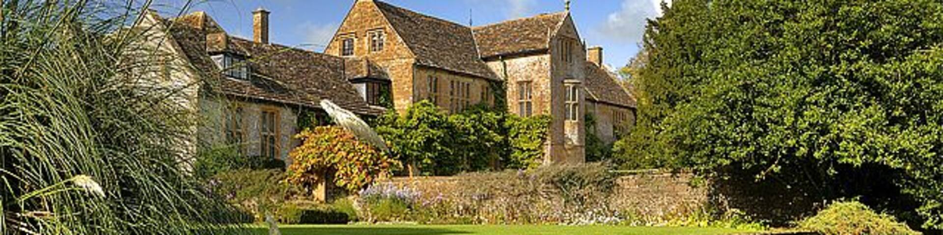 Chantmarle Manor (7) View from the canal in the gardens.