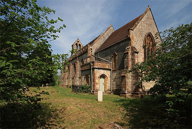 Church of St John the Baptist - Plush Chapel by Benjamin Ferrey dated 1848.