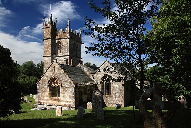 Parish Church of St Mary - Piddlehinton St Mary's dates largely from the C15, the main external feature of that date being the tower, and from the C16 on the other side, the south porch. What remains is largely the result of the nave extensions and general restoration of 1867.