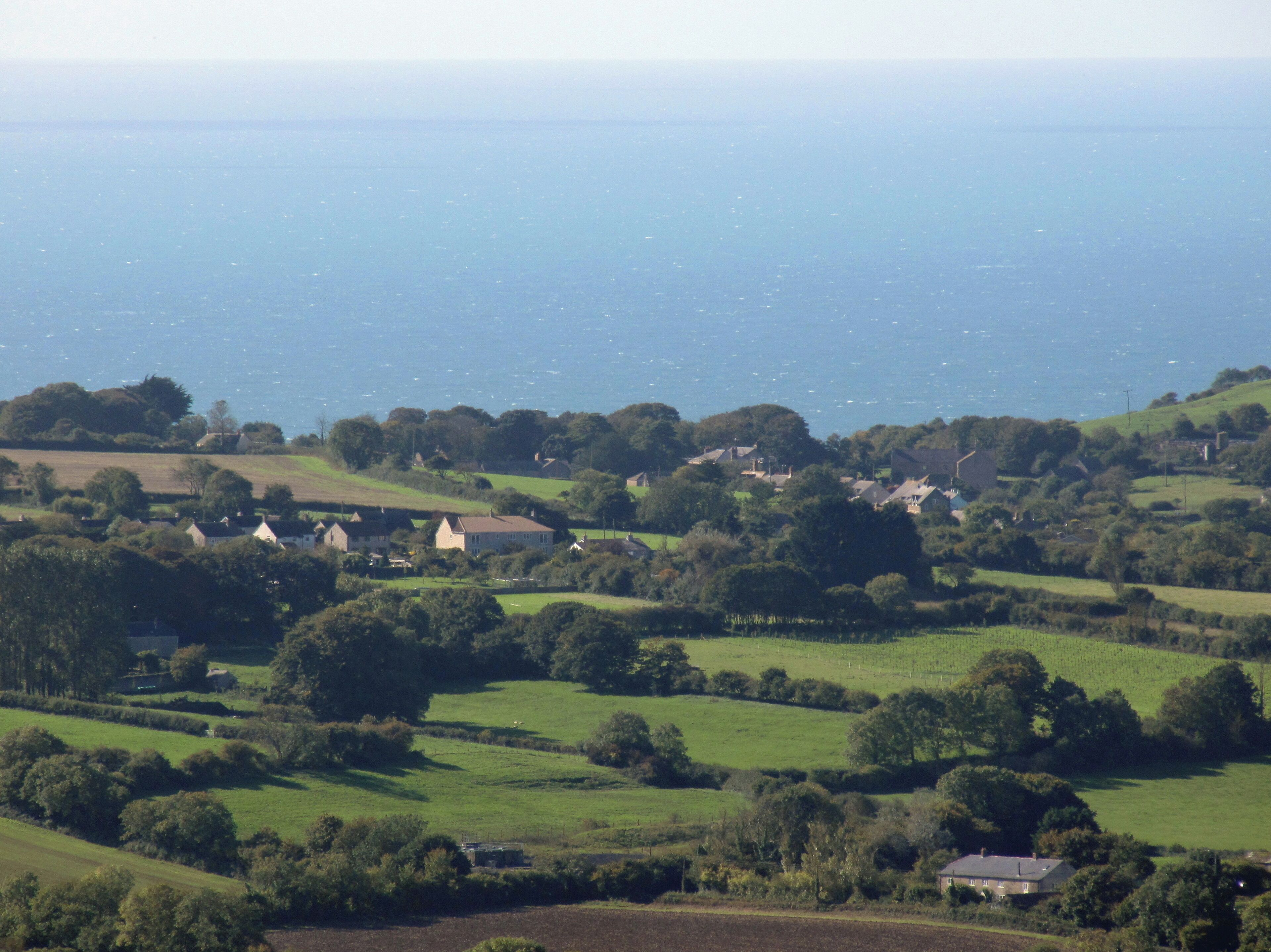 Road to Cornwall through Dorset, England
