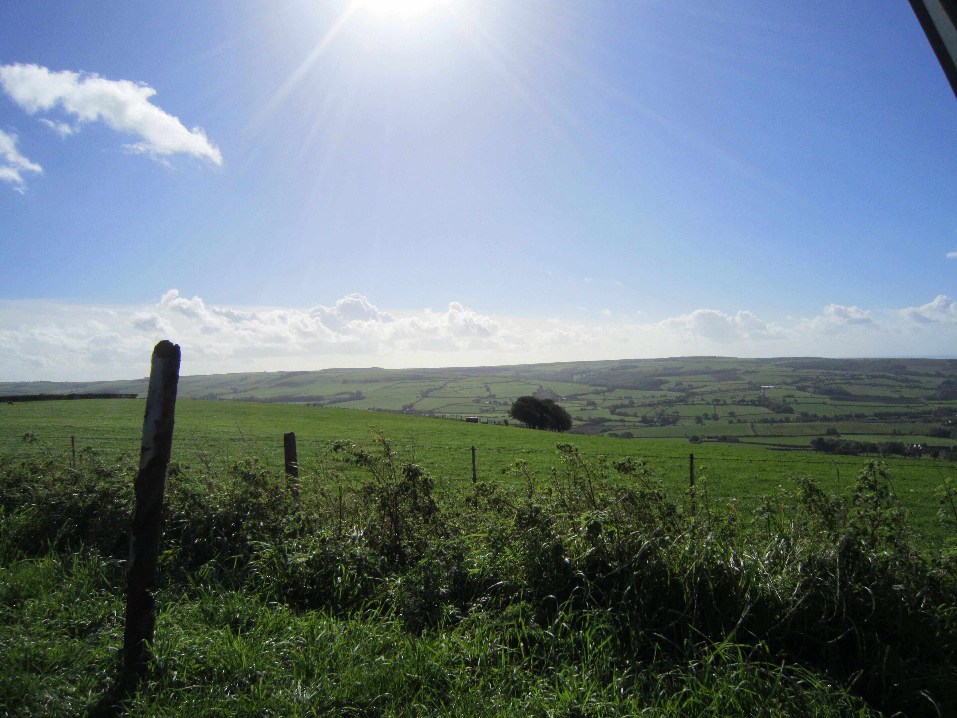 Road to Cornwall through Dorset, England