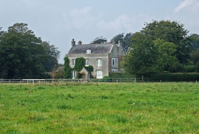 Lewell Lodge West Knighton Grade II Listed Gothic detailed country house, built c.1796 for Adair Hawkins; it was later extended by the addition of a north east wing early in the C19.