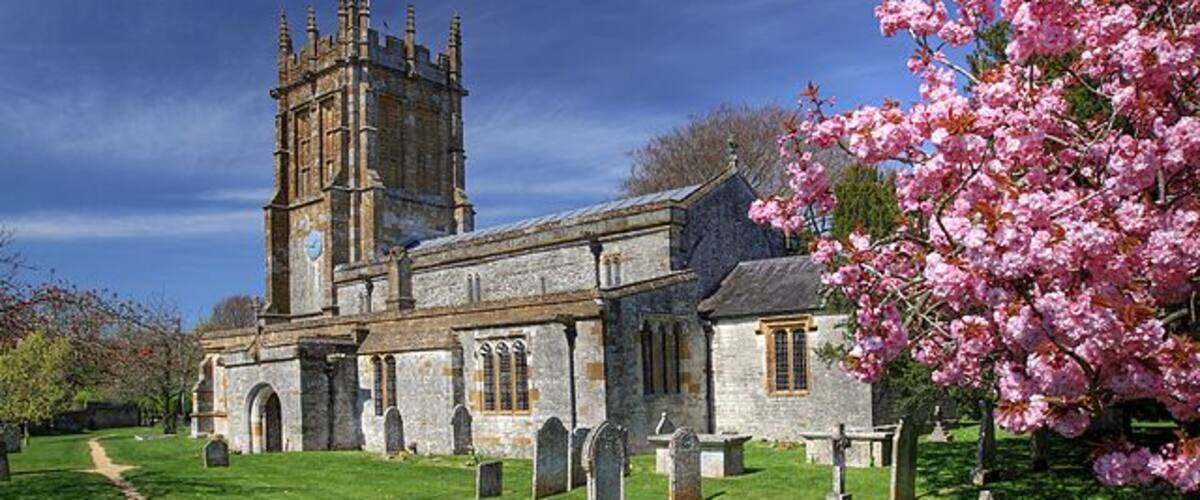 St Mary the Virgin parish church, Charminster, Dorset, seen from the southeast