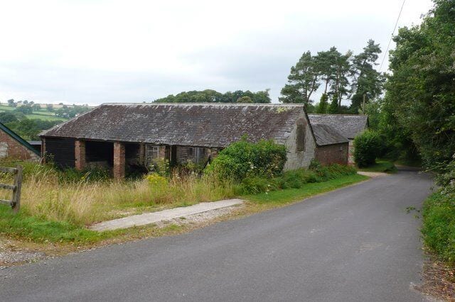 Chalmington , Dorset Old barns on the west side of the road running through this hamlet