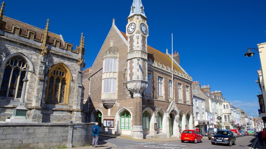 Dorchester showing street scenes and heritage architecture