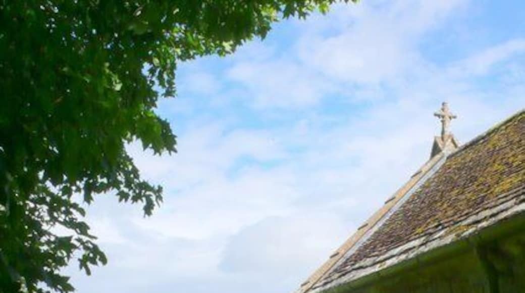 Whitcombe Church, near to Whitcombe, Dorset, Great Britain. View looking east along the north side of the church