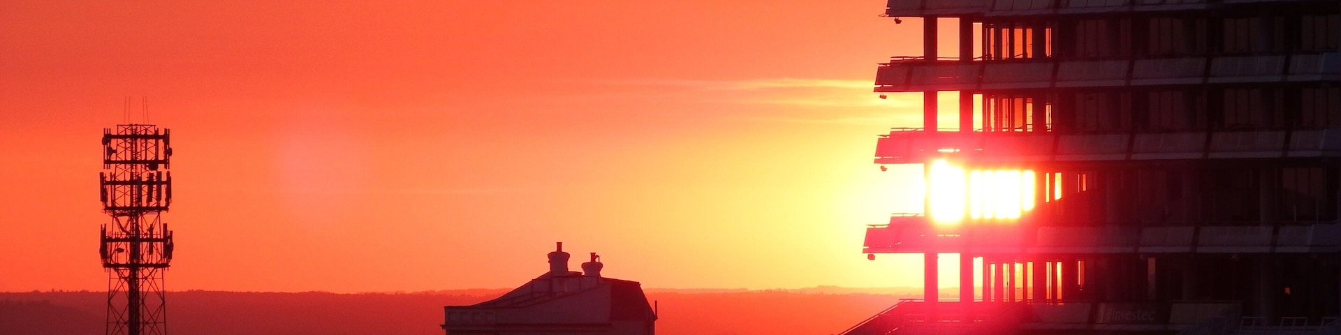 Setting sun shining through the windows of Epsom Racecourse grandstand. The course is open to walkers (and their dogs) until dusk. Always best to carry a camera, just in case! #perspective