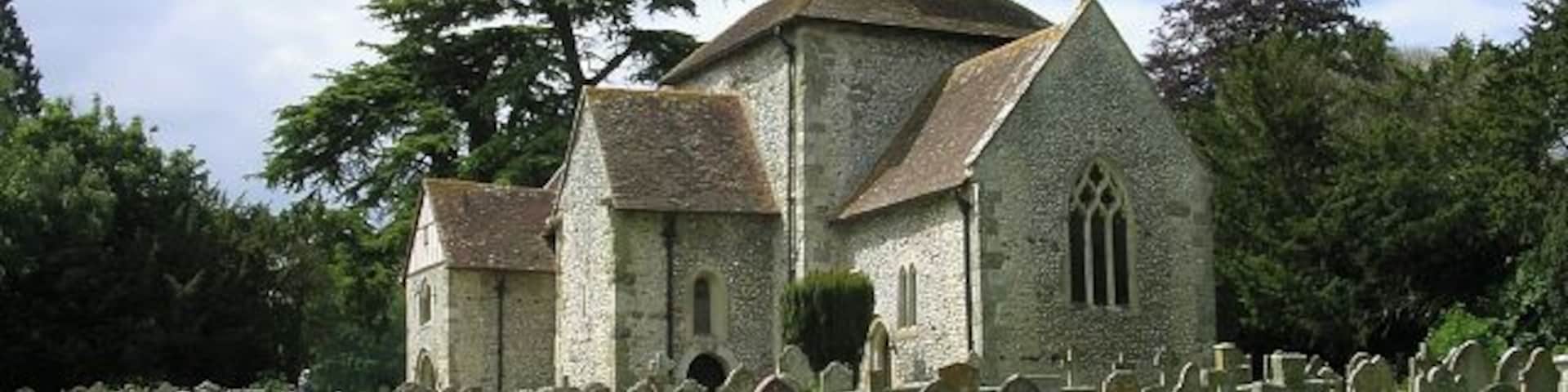 St Mary's parish church, Breamore, Hampshire, seen from the southeast