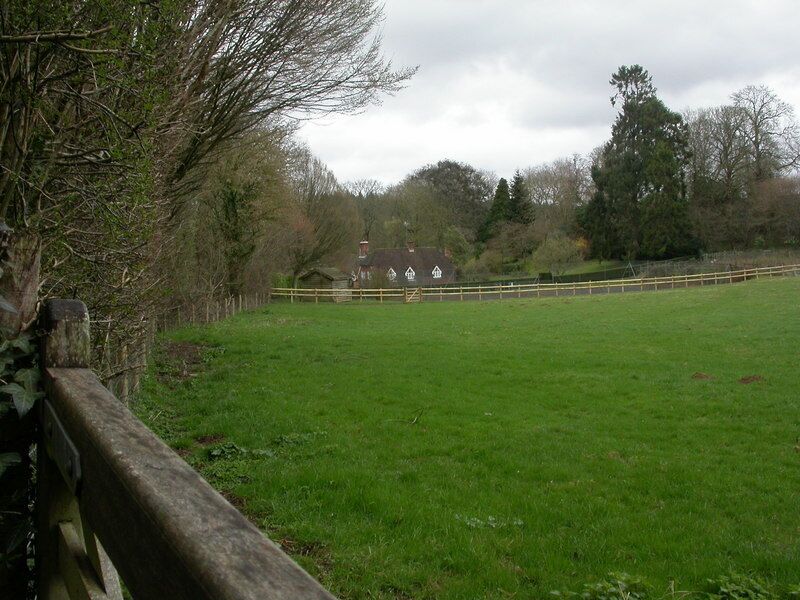 Whitsbury, Rockstead Farm As seen from the lane by the Roman Villa to Whitsbury Cross.