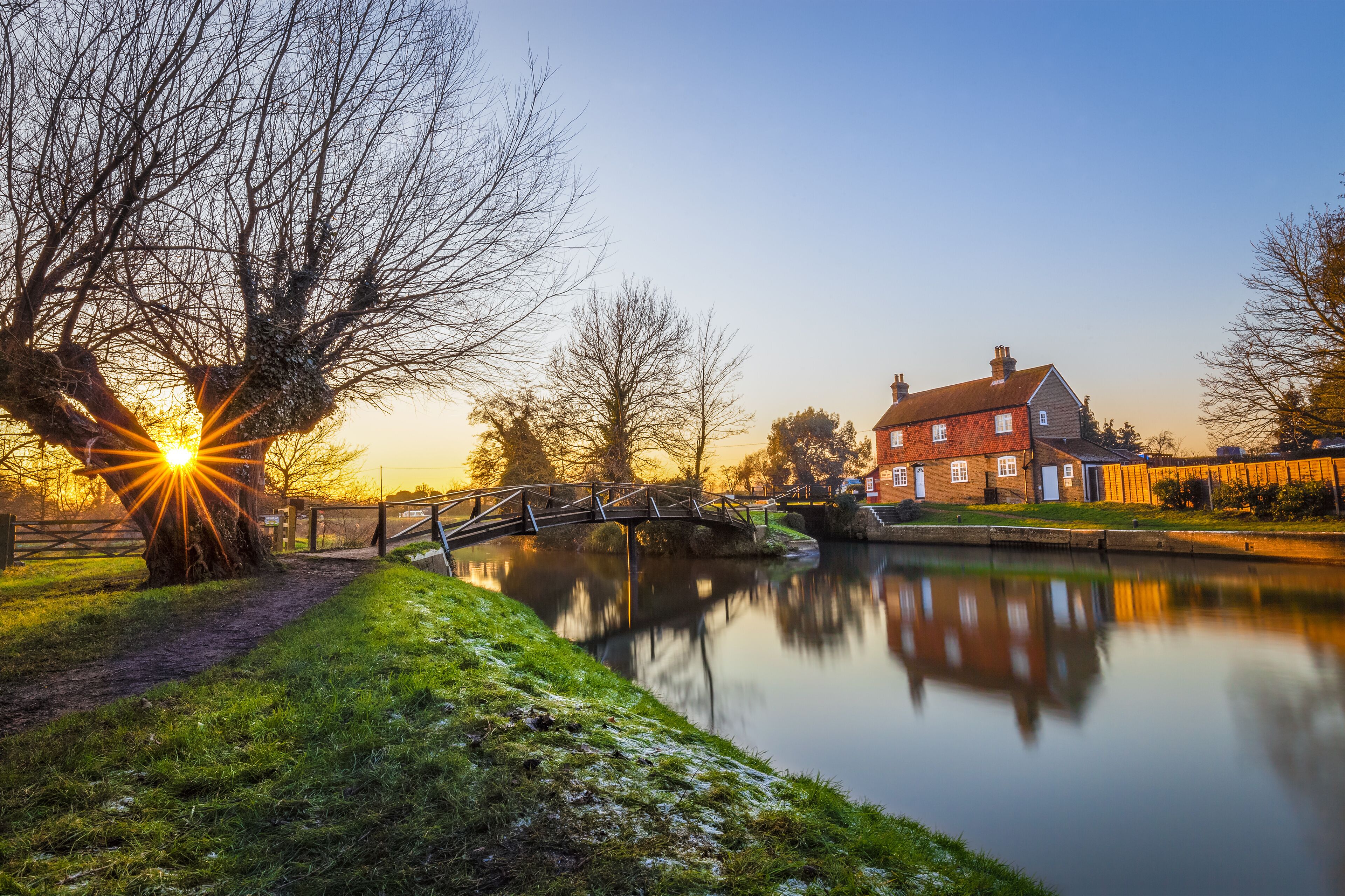The amazing Stoke Lock in Surrey, England, UK