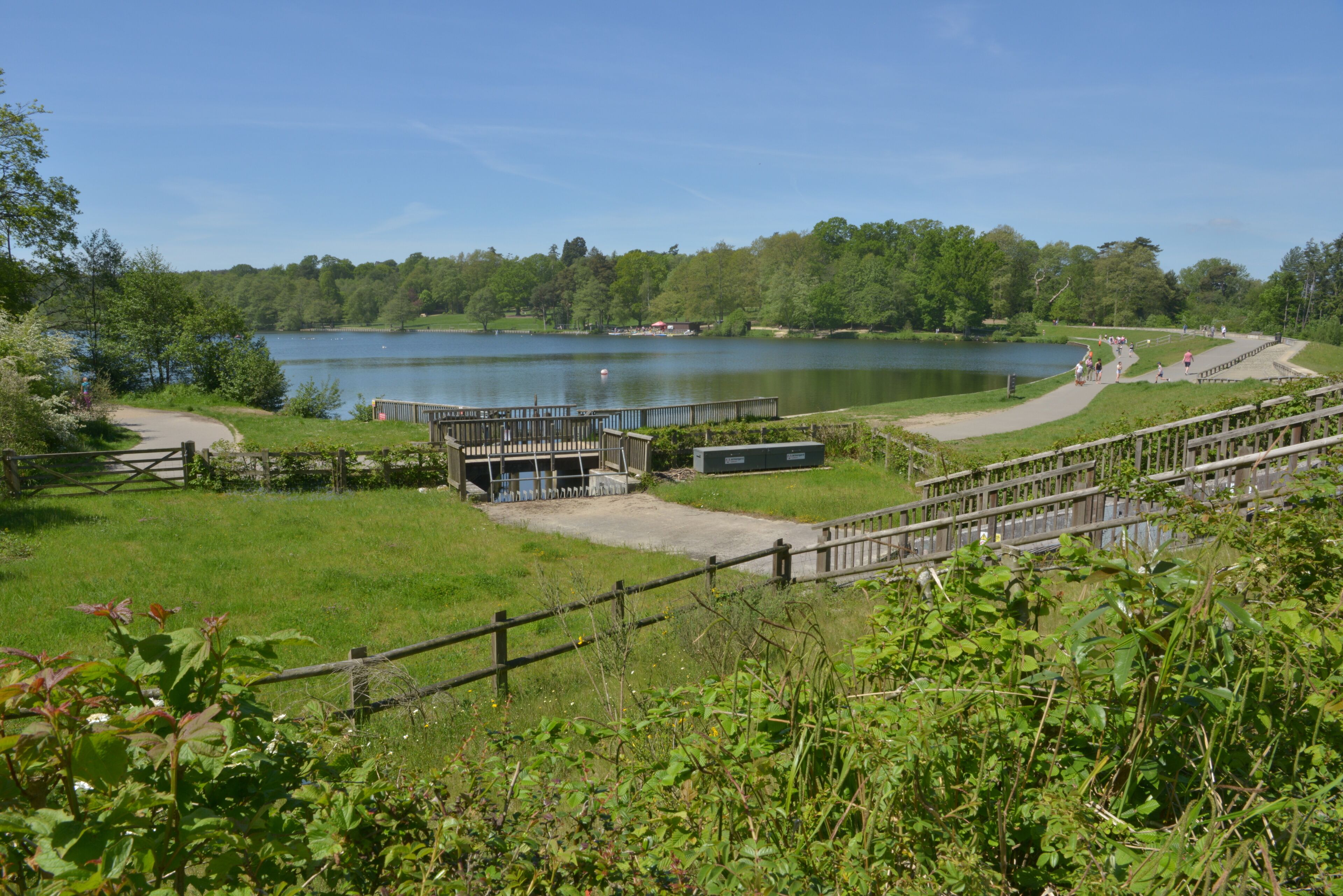 Tilgate Park Lake in Crawley, West Sussex on June 1st 2021