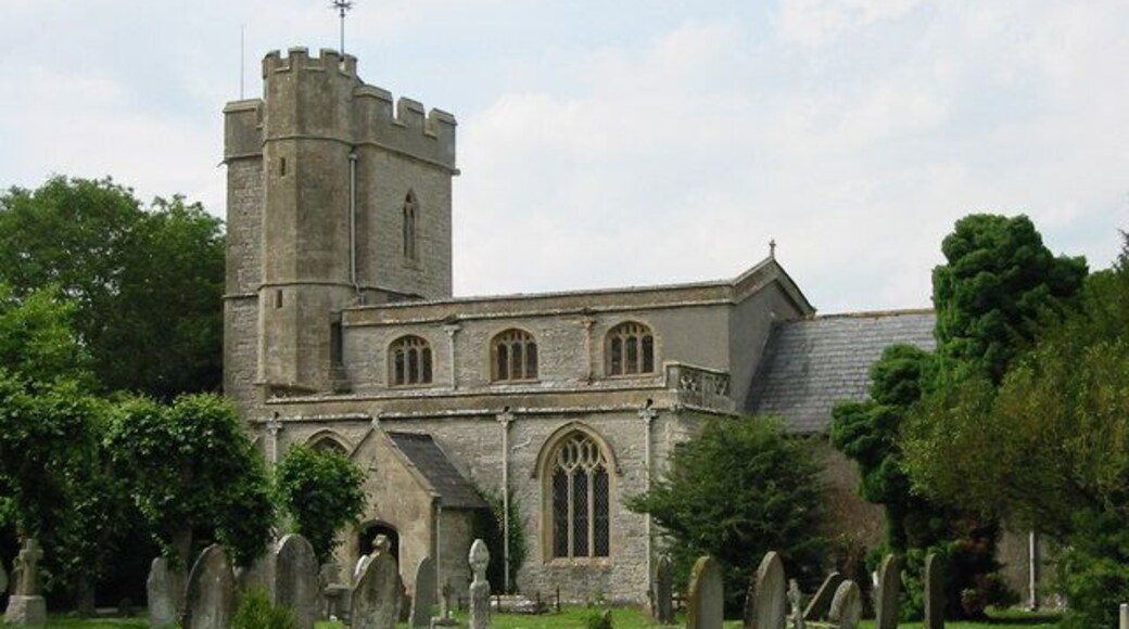 Parish church of St Mary the Virgin and All Saints, Meare, Somerset, seen from the southeast
