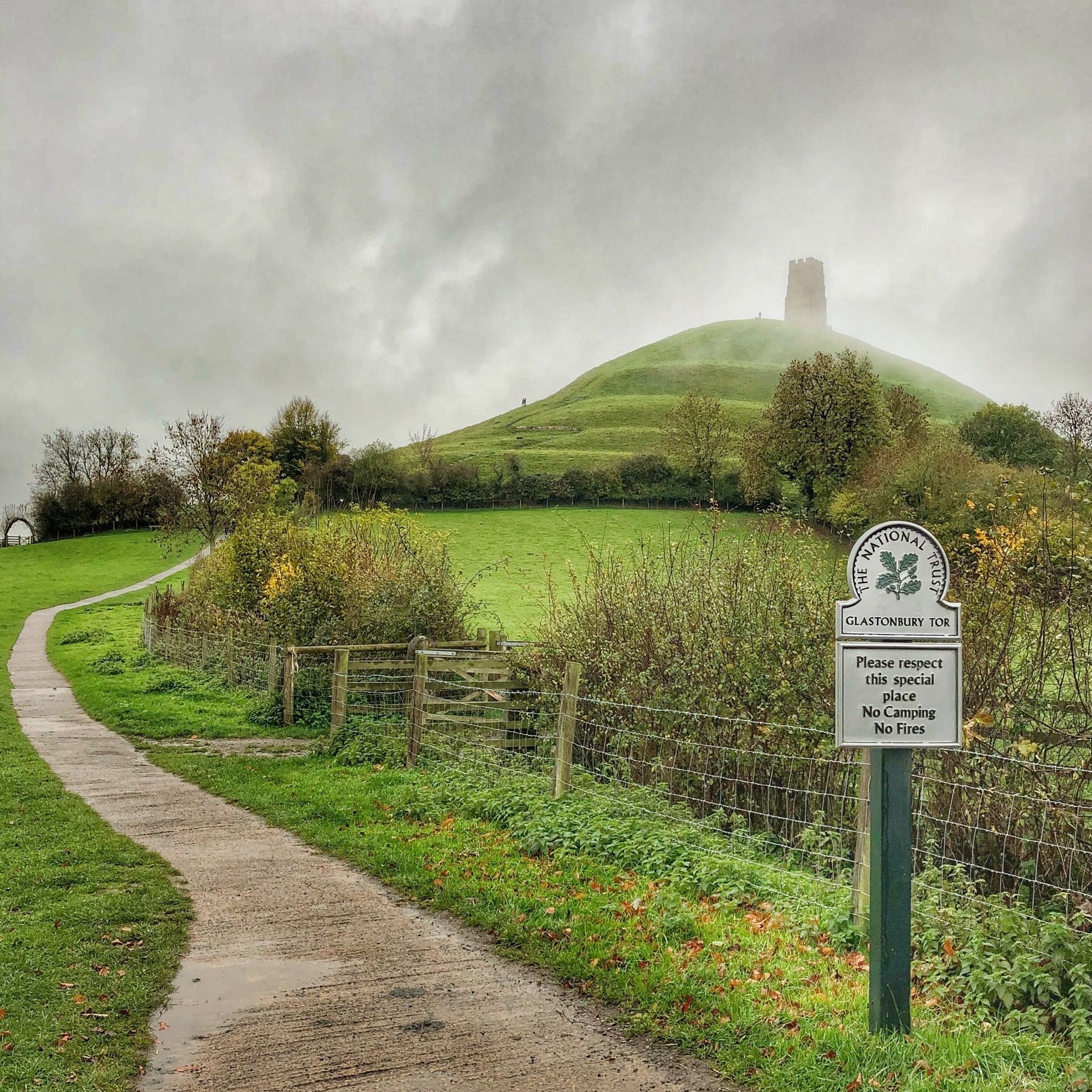 Nearly at the top. Pity the low mist was hiding some of the view.