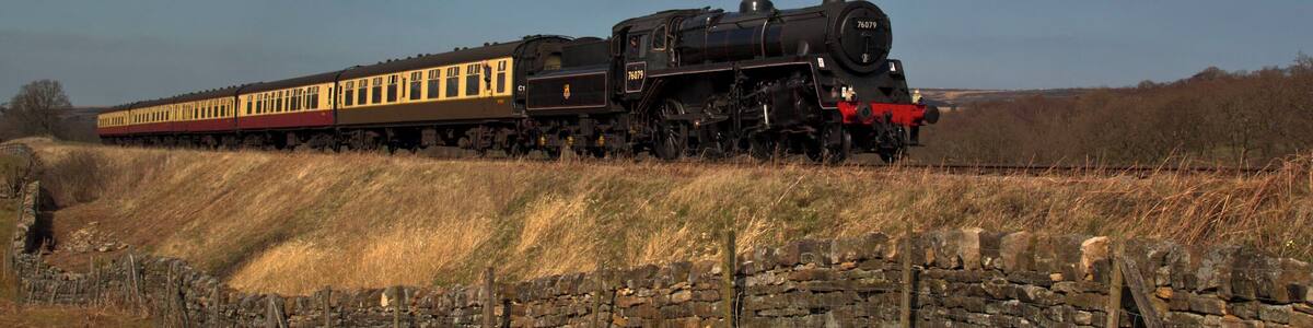 Taken just outside Goathland North Yorkshire, this is the North Yorks Railway which runs between Pickering and Whitby North Yorkshire. Both steam and electric engines are use on this route.