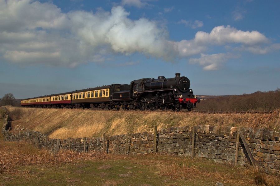 Taken just outside Goathland North Yorkshire, this is the North Yorks Railway which runs between Pickering and Whitby North Yorkshire. Both steam and electric engines are use on this route.