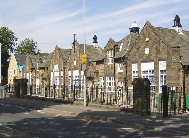 Gomersal First School, Oxford Road, Gomersal This school is not on the 1908 map , so is not one of the original board schools. It has been recently extended.
