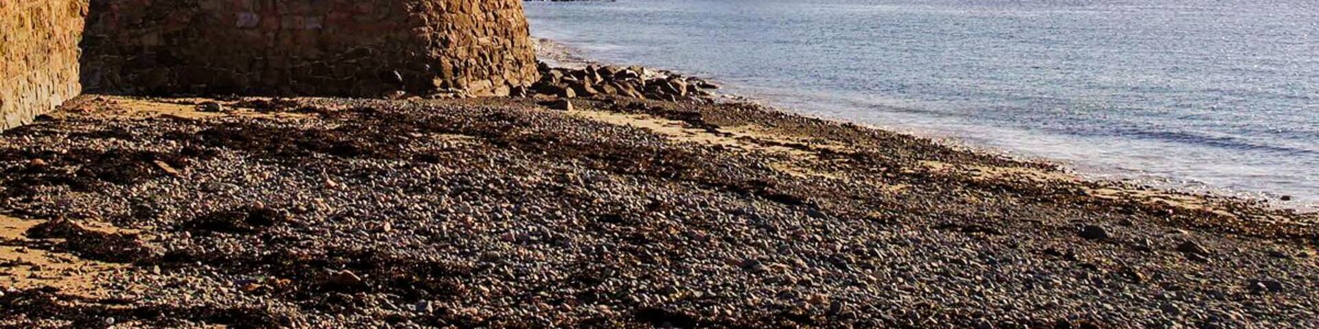 Martello Tower on Grouville Bay, Jersey.