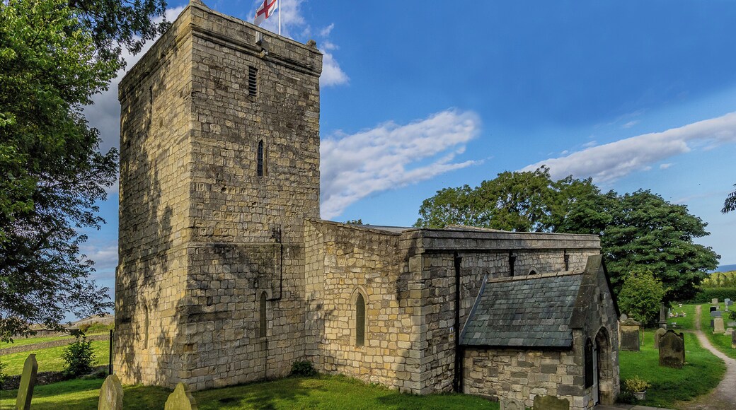 Parish church of St Mary Magdalene, Hart, County Durham, seen from the southwest