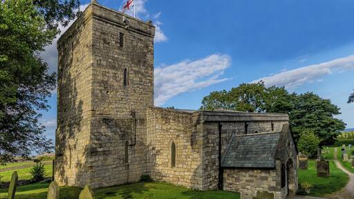Parish church of St Mary Magdalene, Hart, County Durham, seen from the southwest