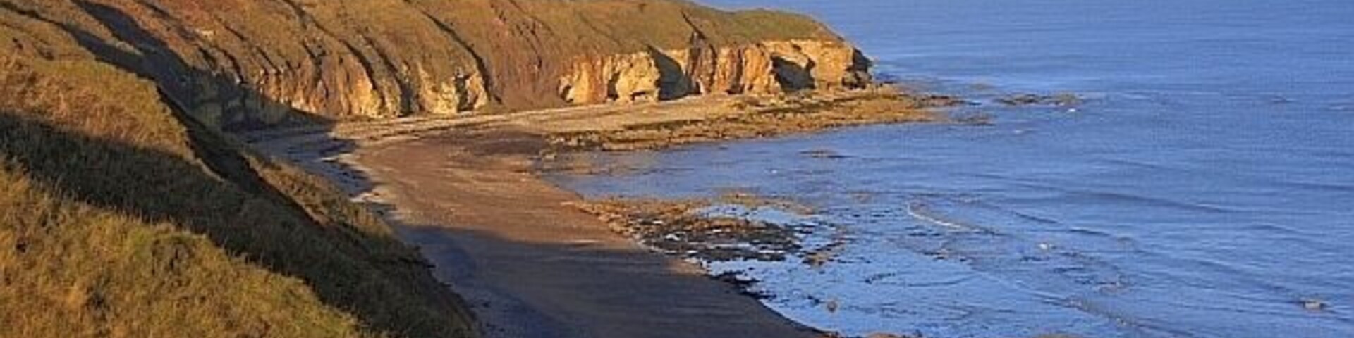 Durham Coast Cliffs The Durham Coast cliffs, made up of Magnesian Limestone laid down in tropical seas 280 million years ago and continually under threat of erosion from the sea.