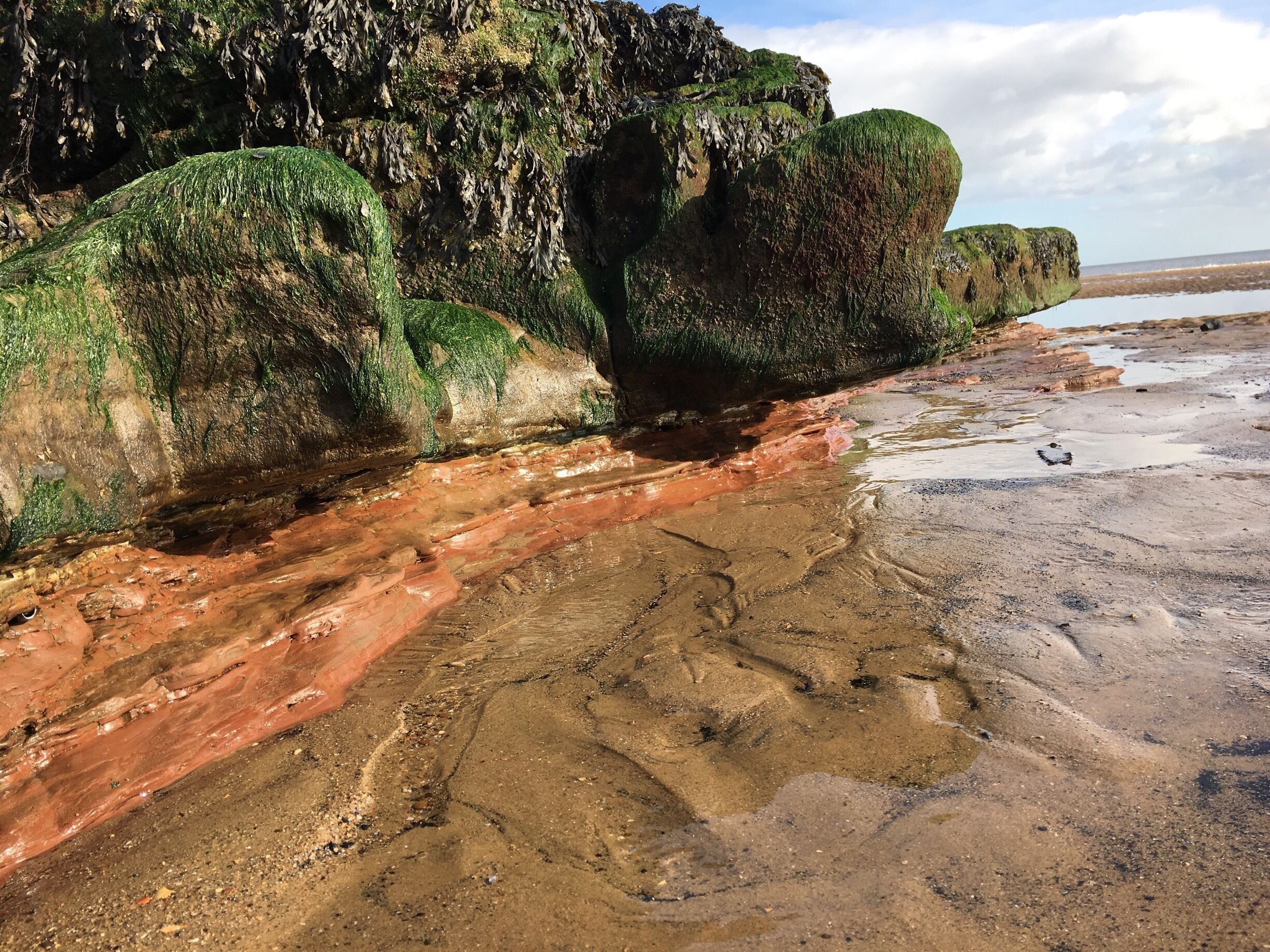 A small town beach on the north east coast.