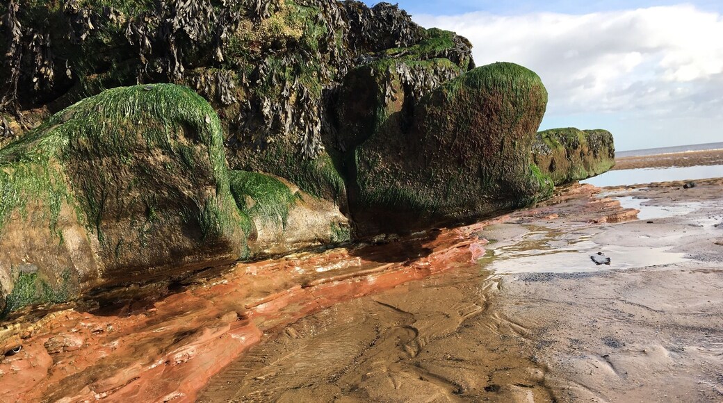 A small town beach on the north east coast.