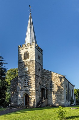 St James' parish church, Castle Eden, County Durham, seen from the southwest