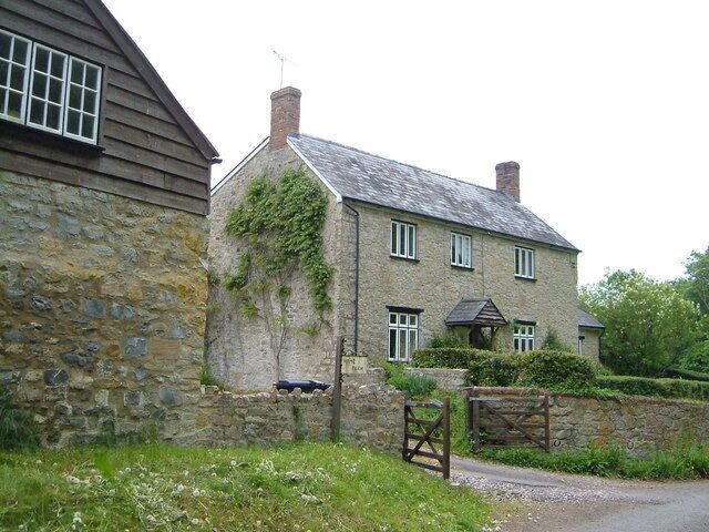 Home Farm, Hatch Beauchamp. In a valley below the woods of Hatch Park, on Griffin Lane.