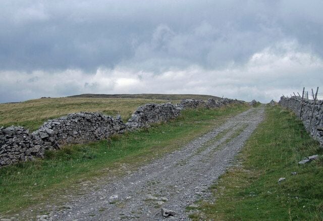 Cam High Road Cam High Road at Common Allotments on Wether Fell.