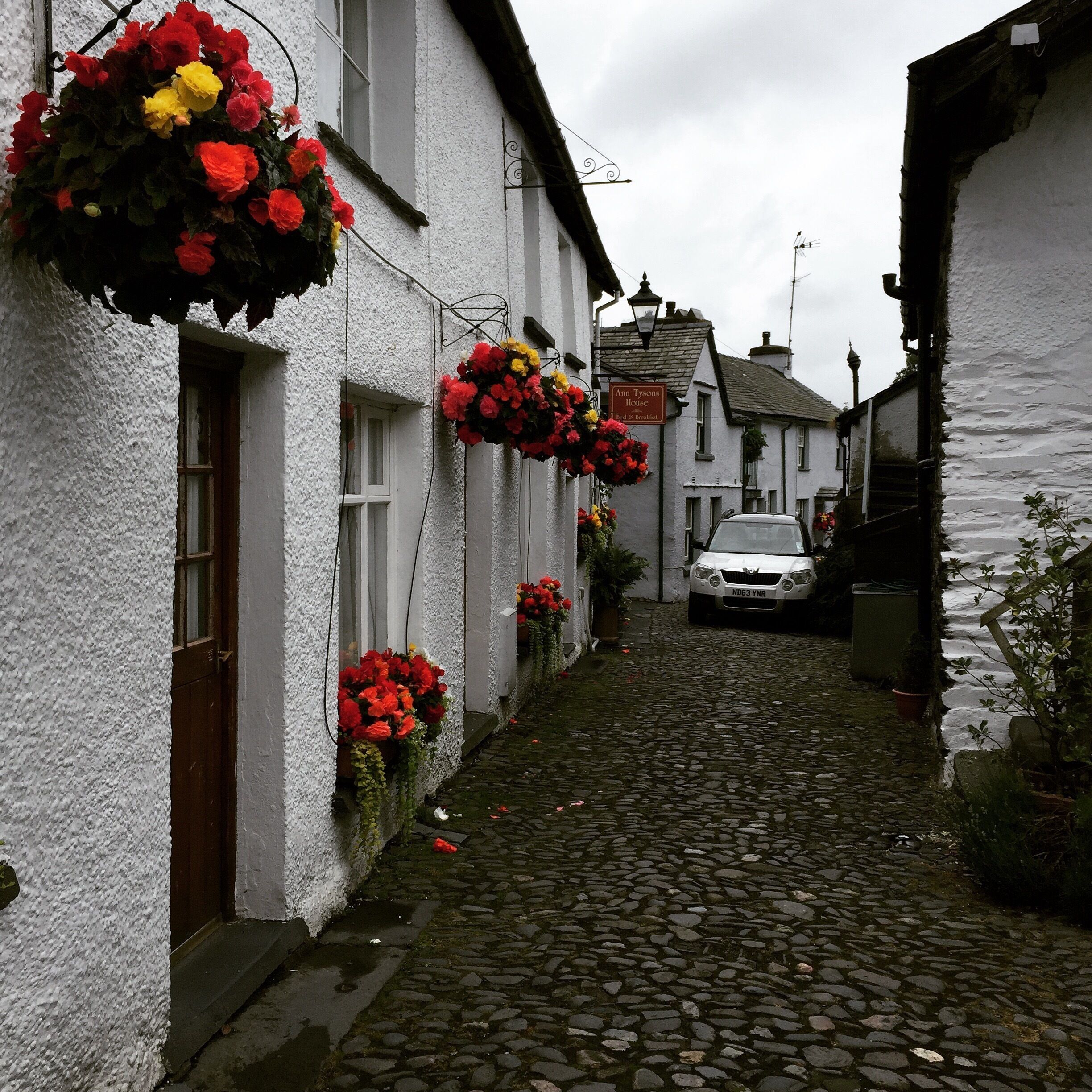 Hawkshead still looks pretty on a rainy day! 