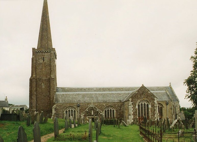 All Saints' parish church, Holbeton, Devon, seen from the south