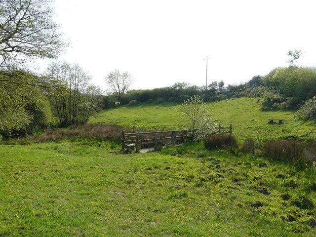 Stream & Bridge near West Down