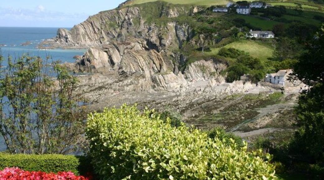 Looking down into Lee Looking from the SW Coast Path down into Lee