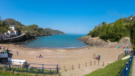 Combe Martin beach, Sandy Bay, Devon, UK