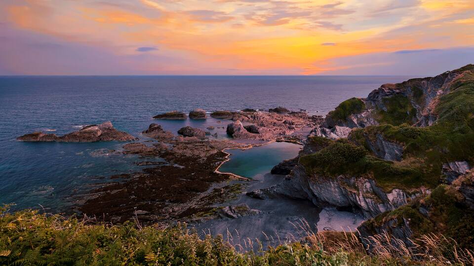 Tunnels Beaches in Ilfracombe, North Devon, England, UK