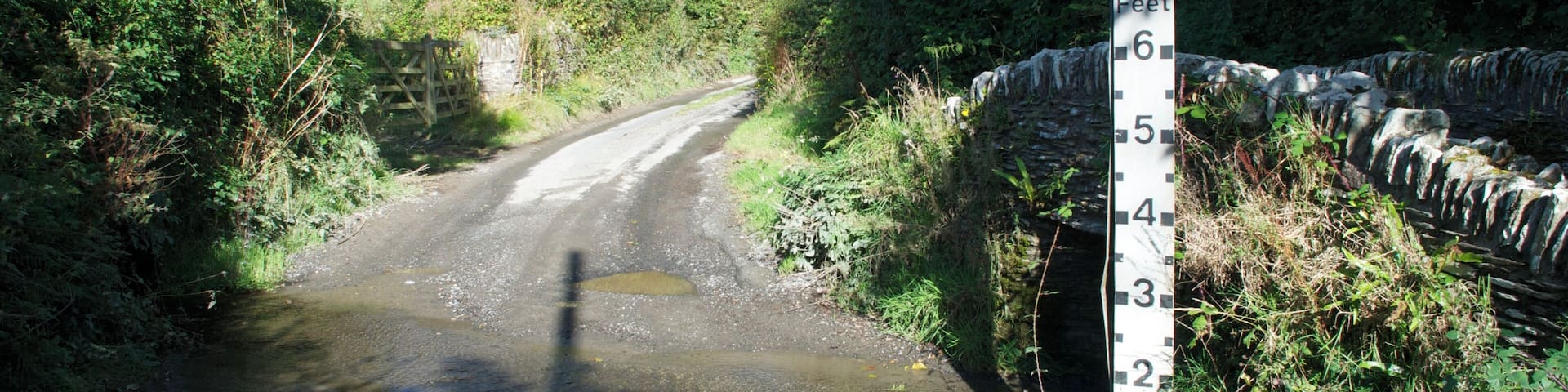 Ford at West Down. This ford is found beside Pulland Bridge near Easter Ground Farm at West Down.