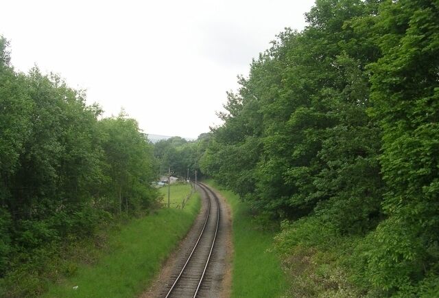 View from Bridge on Keighley & Worth Valley Line - Woodhouse Road