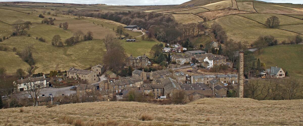 Lothersdale from Pennine Way