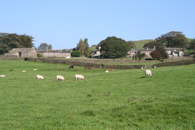 High Bradley, near Skipton, Yorkshire The delightful hamlet of High Bradley is joined to its 'mother village' of Low Bradley by a steep and tortuous single-track road with only one passing place for cars.