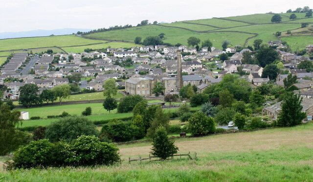 Low Bradley Looking down on Low Bradley from Crag Lane.