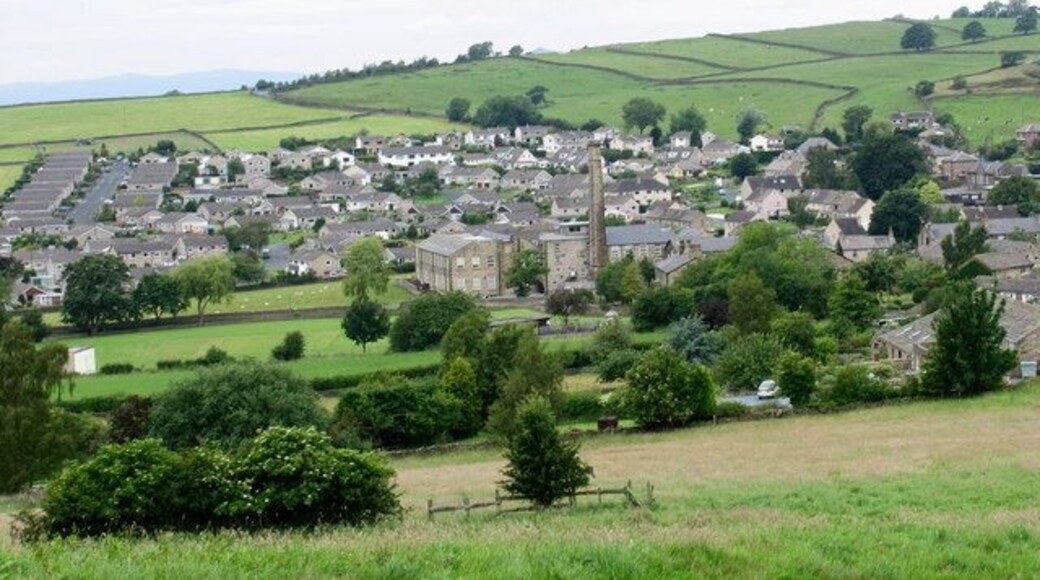 Low Bradley Looking down on Low Bradley from Crag Lane.