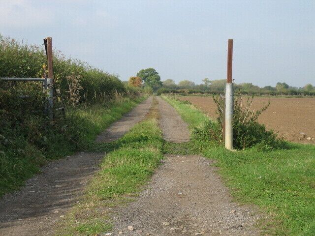 Track to Brookfurlong Farm.