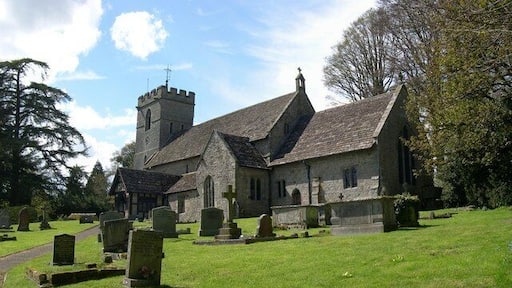 Parish church of St Michael and all Angels, Lyonshall, Herefordshire, seen from the east